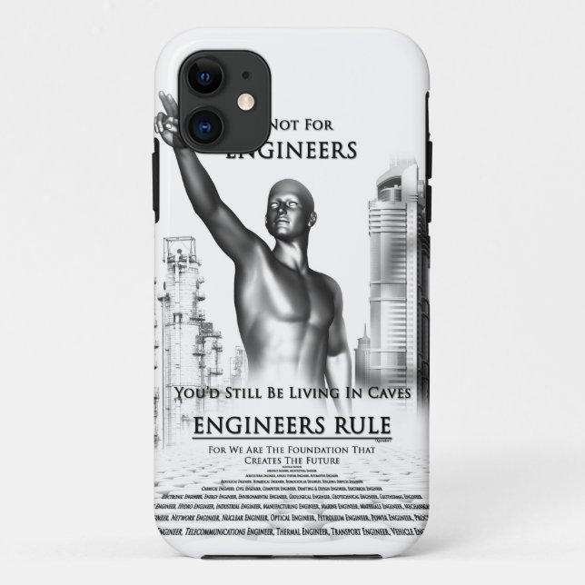 Capa Para iPhone 11 Regra de engenheiros (Verso)