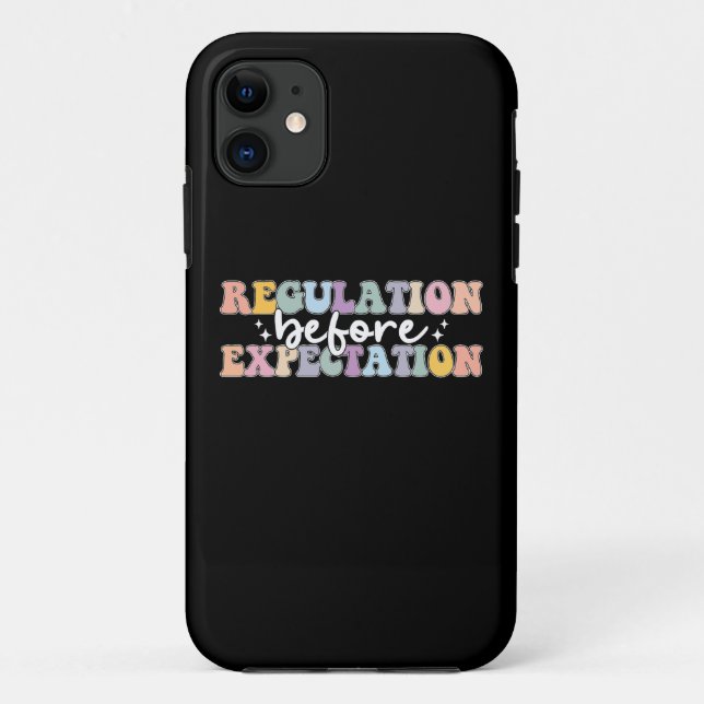 Capa Para iPhone 11 Regulação Antes Da Expectativa (Verso)