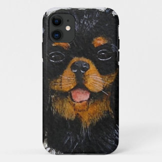 Capa Para iPhone 11 Rei Charles Cavalier Spaniel preto e bronzeado