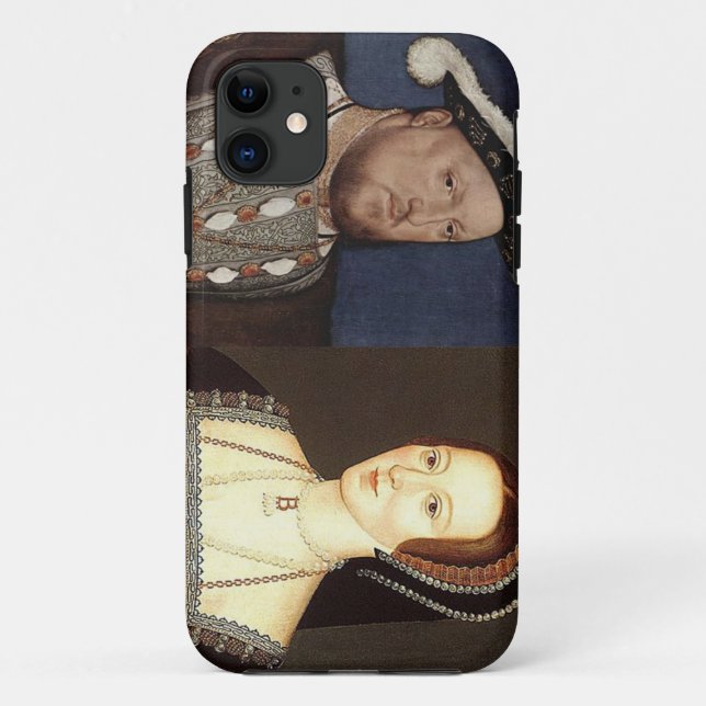 Capa Para iPhone 11 Rei Henry VIII e Anne Boleyn (Verso)
