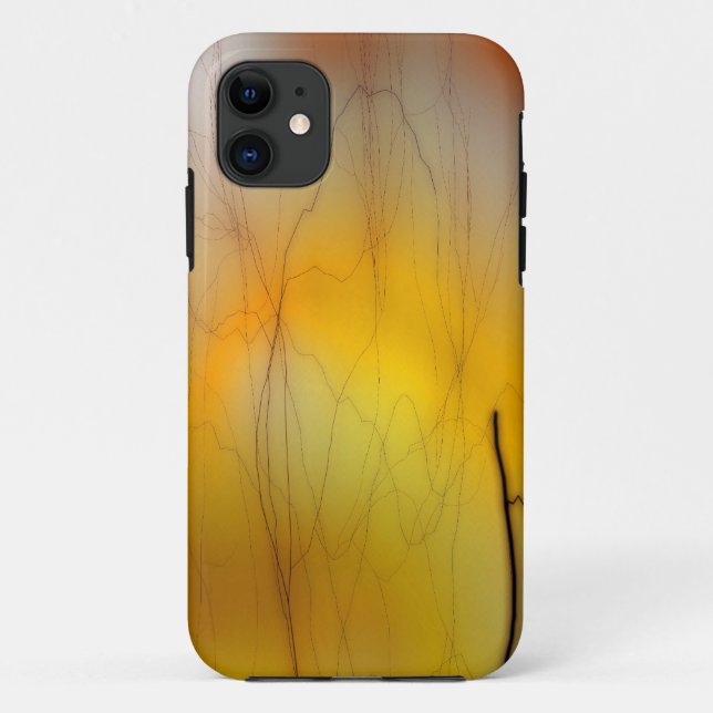 Capa Para iPhone 11 relâmpago amarelo (Verso)