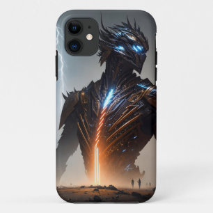 Capa Para iPhone 11 Relâmpago Cyborg Warrior