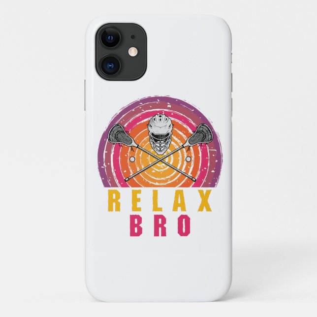 Capa Para iPhone 11 Relaxe Irmão Lacrosse (Verso)