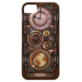 Capa Para iPhone 11 Relógio #1B do vintage de Steampunk