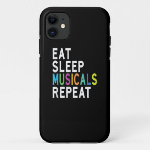 Capa Para iPhone 11 Repetição de Musicais do Sono