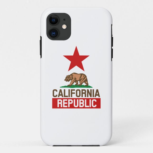 Capa Para iPhone 11 República da Califórnia (Verso)