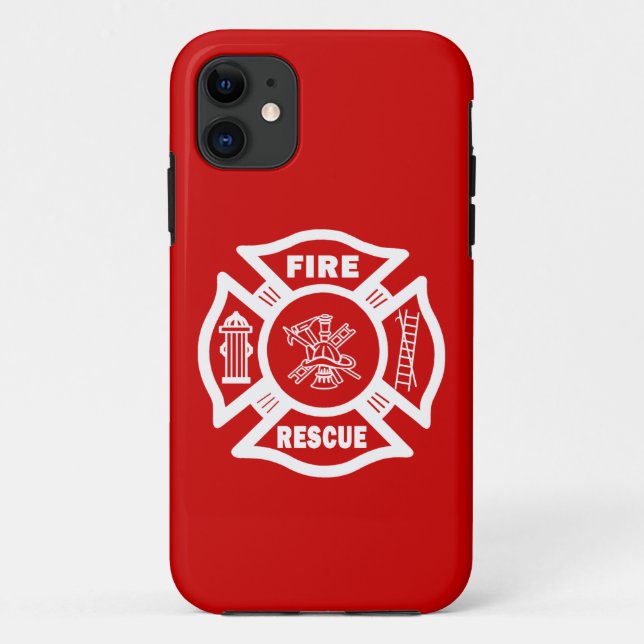 Capa Para iPhone 11 Resgate de Incêndio (Verso)