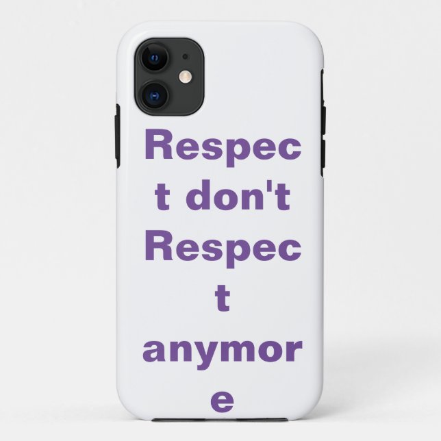 Capa Para iPhone 11 Respeito (Verso)