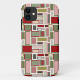 Capa Para iPhone 11 Retângulos de Natal Boho