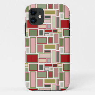 Capa Para iPhone 11 Retângulos de Natal Boho