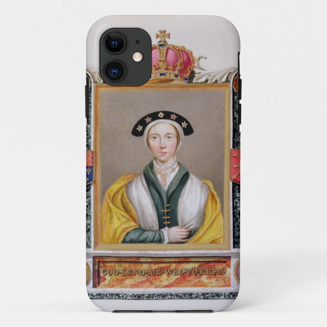 Capa Para iPhone 11 Retrato de Anne de 1515-57) 4ns rainhas de Cleves (Verso)
