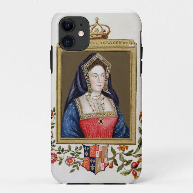 Capa Para iPhone 11 Retrato de Catarina de Aragão (1485-1536) øs Qu (Verso)