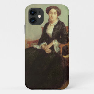 Capa Para iPhone 11 Retrato de Genevieve Celine, 1850 (óleo em canvas