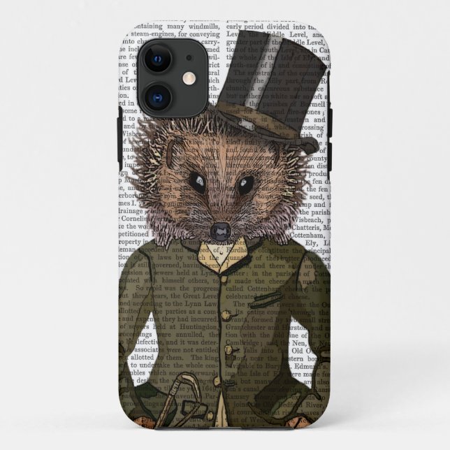 Capa Para iPhone 11 Retrato de Hedgehog Rider (Verso)