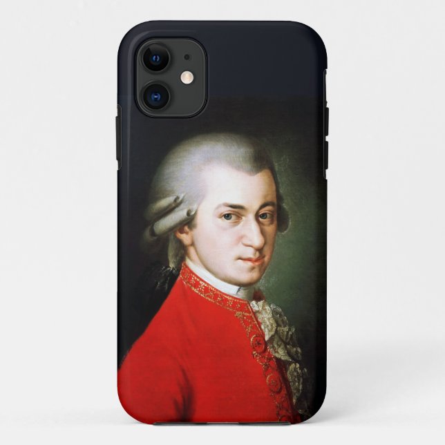 Capa Para iPhone 11 Retrato do compositor excelente Mozart (Verso)