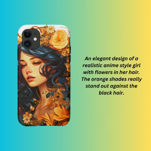 Capa Para iPhone 11 Retrato feminino estilo Vintage