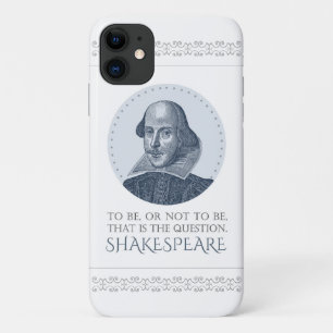 Capa Para iPhone 11 Retrato Shakespeare para ser ou não ser citado