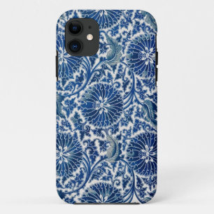 Capa Para iPhone 11 Retro Blue Poppy Ming Dinastia China