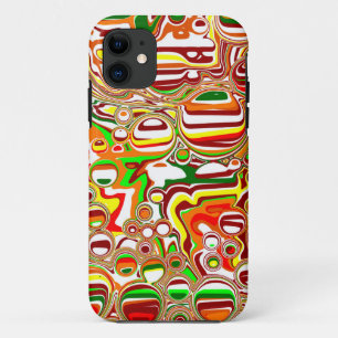 Capa Para iPhone 11 Retro Bolhas Arte Digital