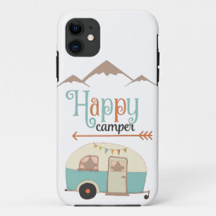 Capa Para iPhone 11 Retro RV de Camper Cute Feliz