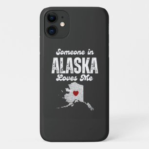 Capa Para iPhone 11 Retro vintage Alguém no Alaska me ama 70 anos atrá