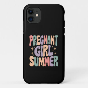 Capa Para iPhone 11 Revelação de Gravidez Menina Grávida Churrasco de