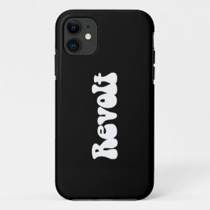 Capa Para iPhone 11 Revolta - branco no preto