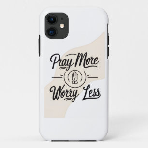 Capa Para iPhone 11 Reze Mais Preocupada Menos