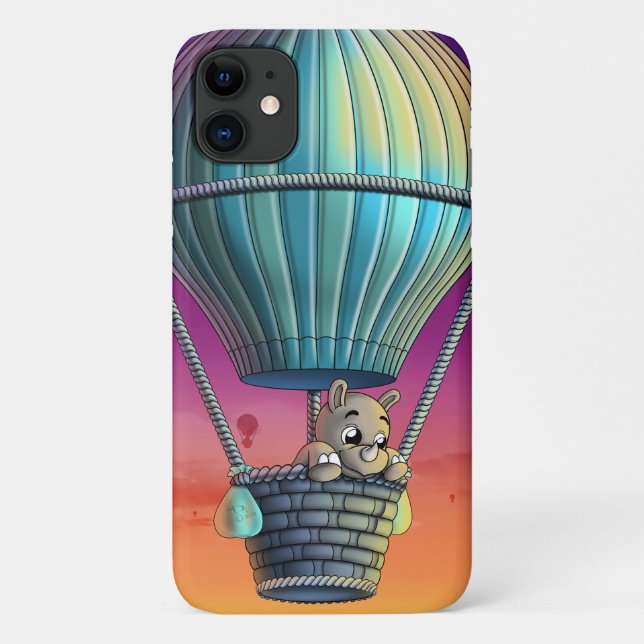 Capa Para iPhone 11 Rhino e Balão de Ar Quente (Verso)