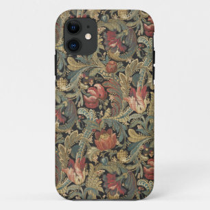Capa Para iPhone 11 Rich Floral Tapeçaria Brocade Antique Clássica