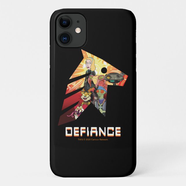 Capa Para iPhone 11 RICK E MORTY™| Equipe de defesa espacial da Beth (Verso)