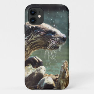 Capa Para iPhone 11 Rio Otter Animal-lover Foto da vida selvagem