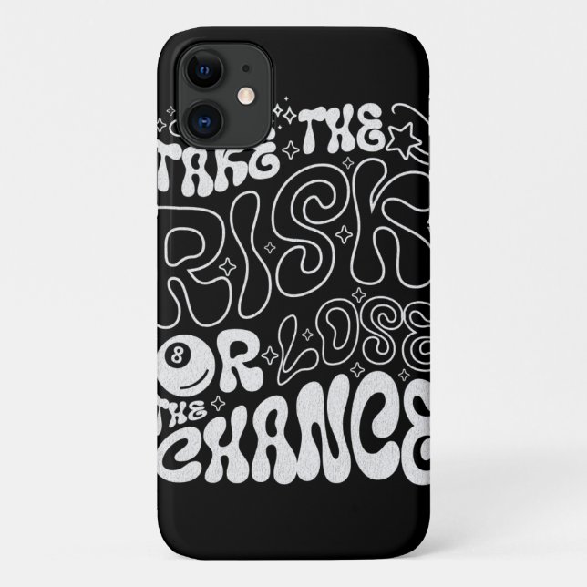 Capa Para iPhone 11 Risk & Chance Phone Case (Verso)