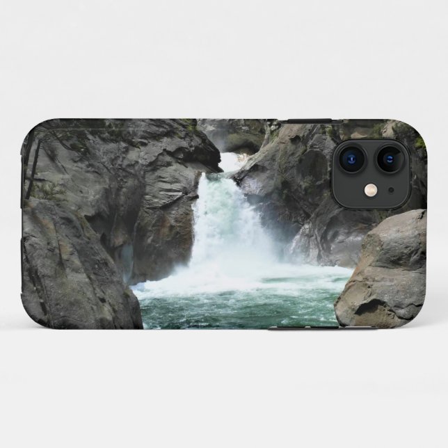 Capa Para iPhone 11 Roaring River Falls, King's Canyon, CA (Verso (horizontal))