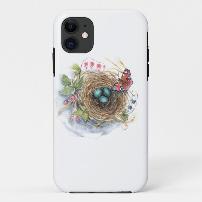 Capa Para iPhone 11 Robin Nest (Verso)