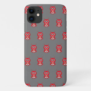 Capa Para iPhone 11 Robô Retro Vermelho