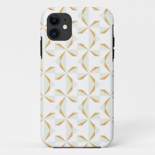 Capa Para iPhone 11 Rodas Giratórias de Prata e Ouro