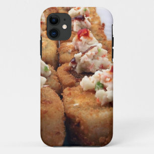 Capa Para iPhone 11 Rolos de Sushi Arroz Comida Japonesa Asiática