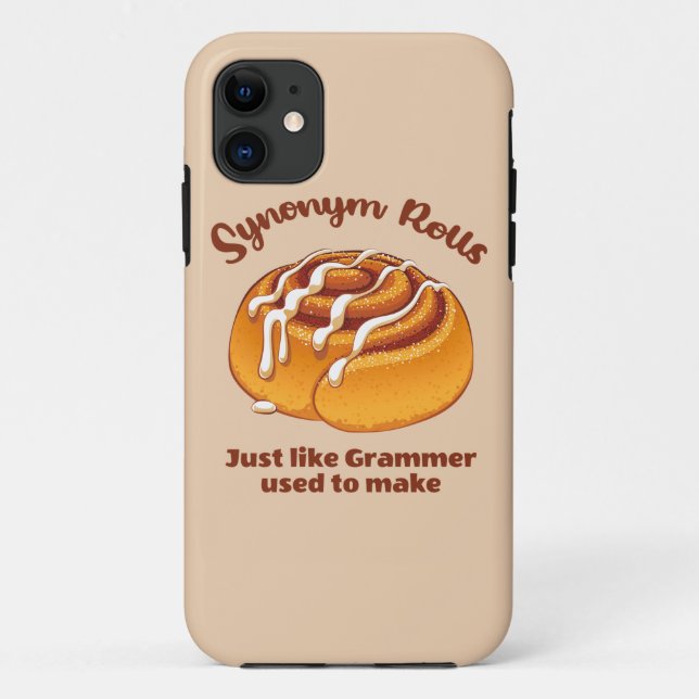 Capa Para iPhone 11 Rolos Sinônimos Como Grammer Costumava Fazer (Verso)