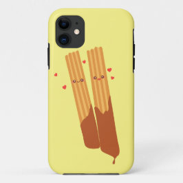 Capa Para iPhone 11 Românico Sugário - Churros Espanhóis Com Chocolate