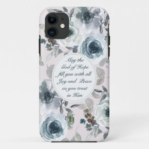 Capa Para iPhone 11 Romanos 15:13 Deus da Esperança, Floral