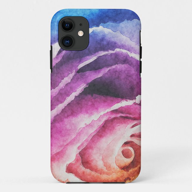 Capa Para iPhone 11 Rosa arco-íris (Verso)