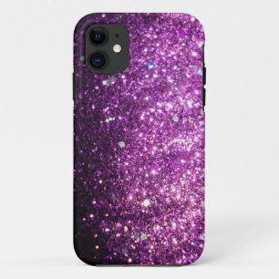 Capa Para iPhone 11 Rosa/caixa roxa do iPhone 5 de Bling da faísca do