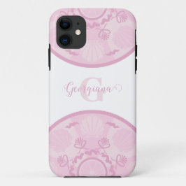 Capa Para iPhone 11 Rosa Dusky Personalizado Grande Milênio Mandala