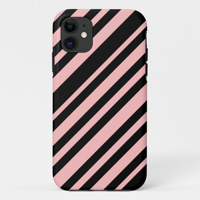 Capa Para iPhone 11 Rosa e Preto (Verso)