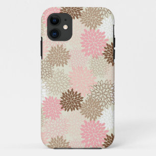Capa Para iPhone 11 Rosa e teste padrão da mãe de Brown