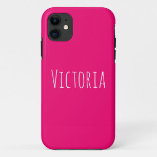 Capa Para iPhone 11 Rosa Personalizado Moderno