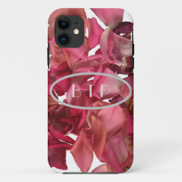 Capa Para iPhone 11 Rosa Petal Rosa Romântico Personalizado