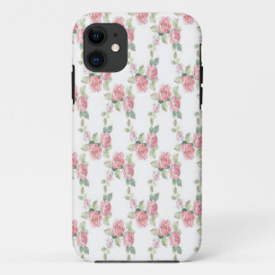Capa Para iPhone 11 Rosa Rosa Rosa Rosa chique Floral