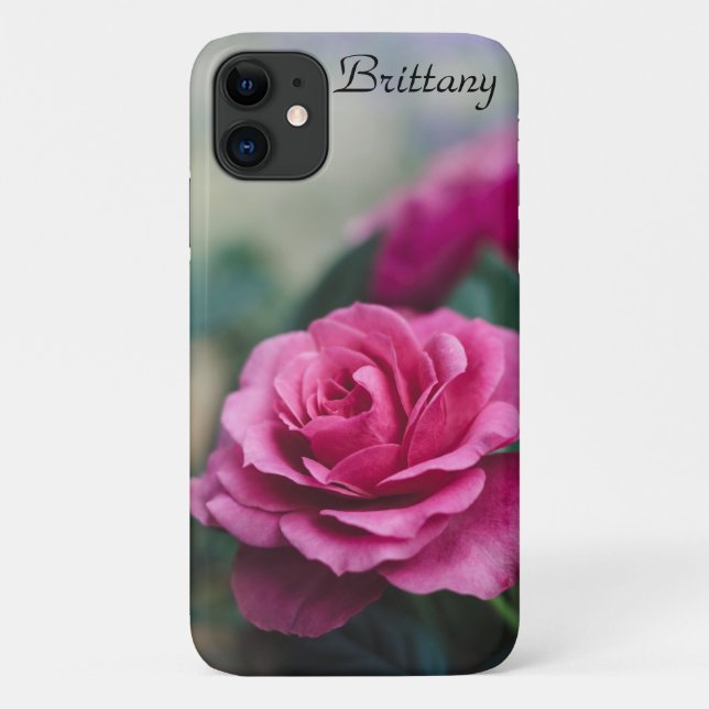 Capa Para iPhone 11 Rosa Rosa Rosa Rosa Sonhada *personalize* (Verso)